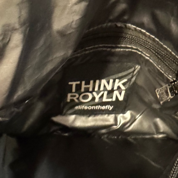 Think Royln - Puffer Gunmetal Shoulder Bag - EUC - Picture 7 of 11